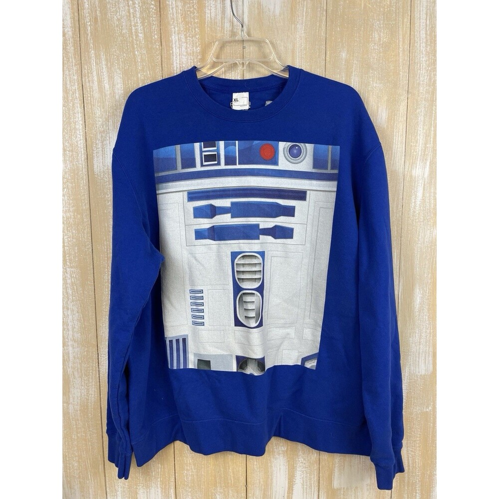 Star Wars Men’s XL R2D2 Sweatshirt Blue